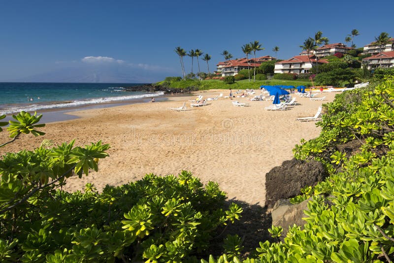 Wailea海滩,毛伊,夏威夷南岸.